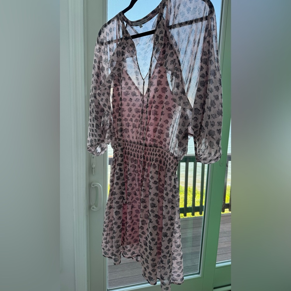 REBECCA MINKOFF Animal Print Knee-Length Dress